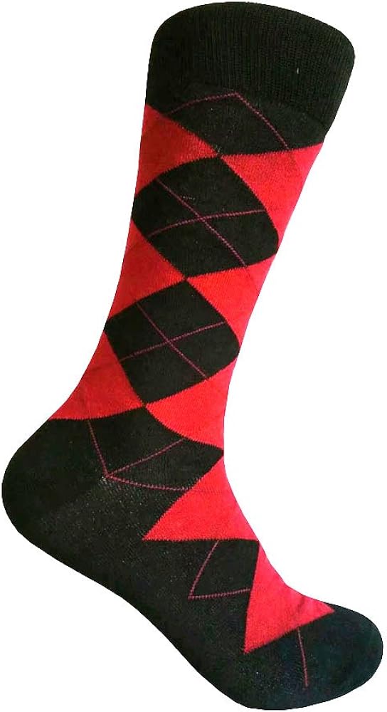 Men's Groomsmen Wedding|Party Events|Gala Collection Argyle Dress Socks