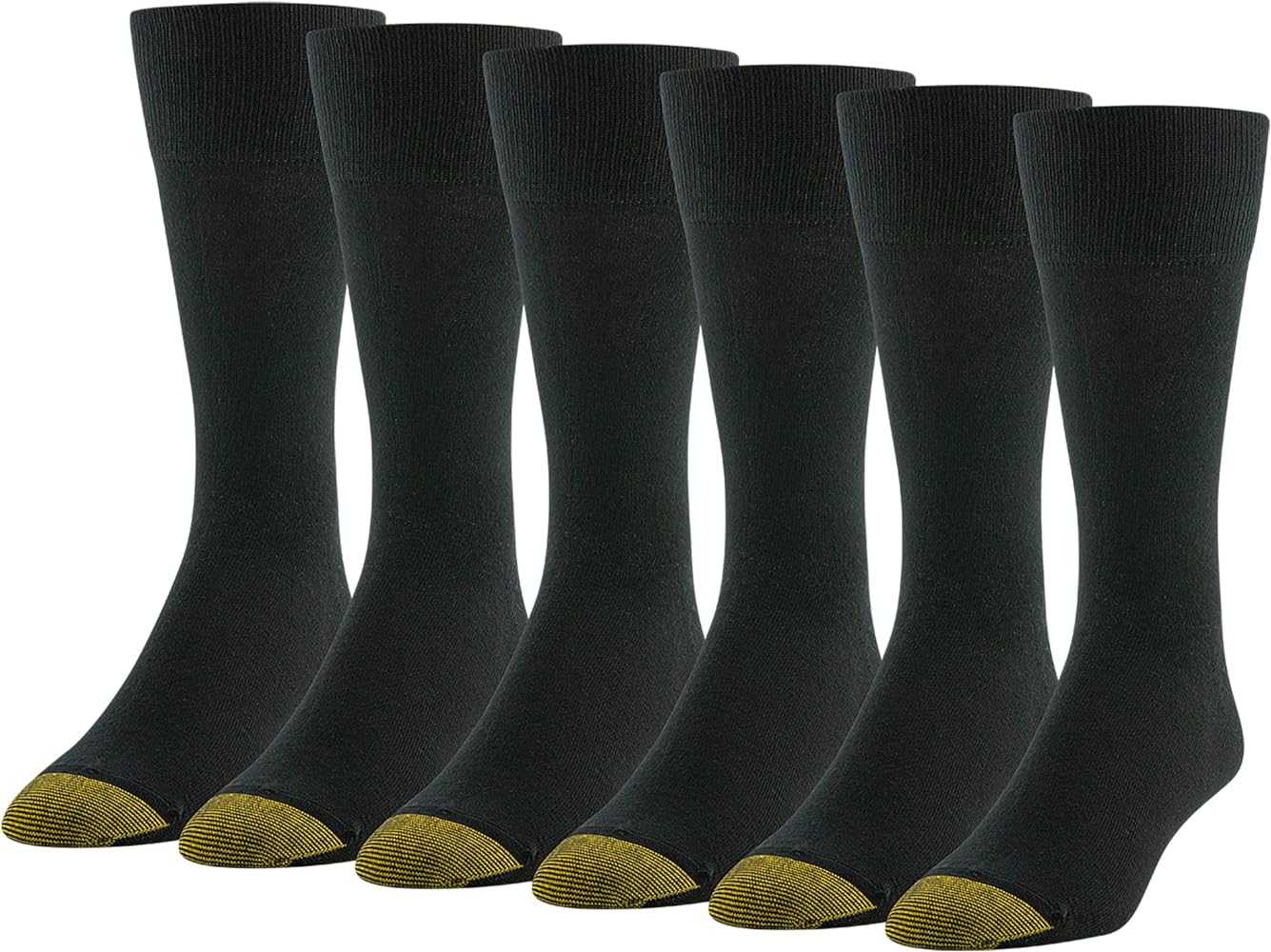 GOLDTOE Men's Cambridge Crew Socks, 6-Pairs