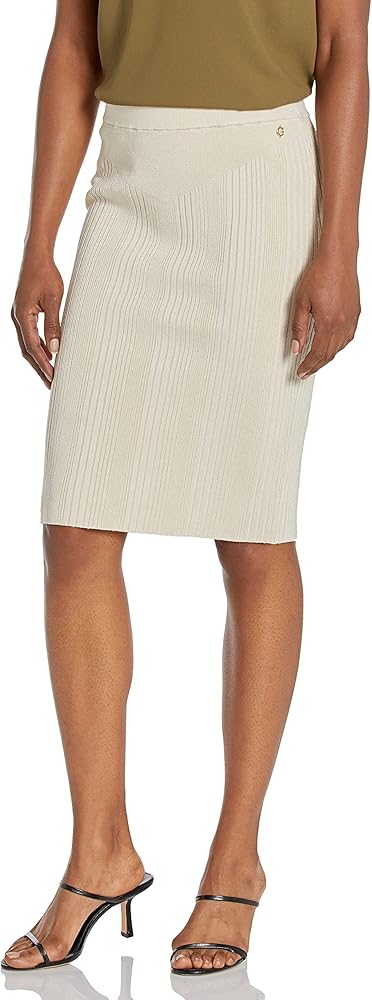 GUESS Women's Essential Alcosta Rib Mapped Skirt