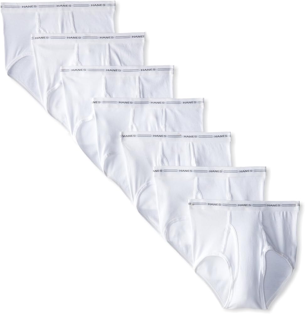 Hanes Men's TAGLESS No Ride Up Briefs with Comfort Flex Waistband 7-Pack