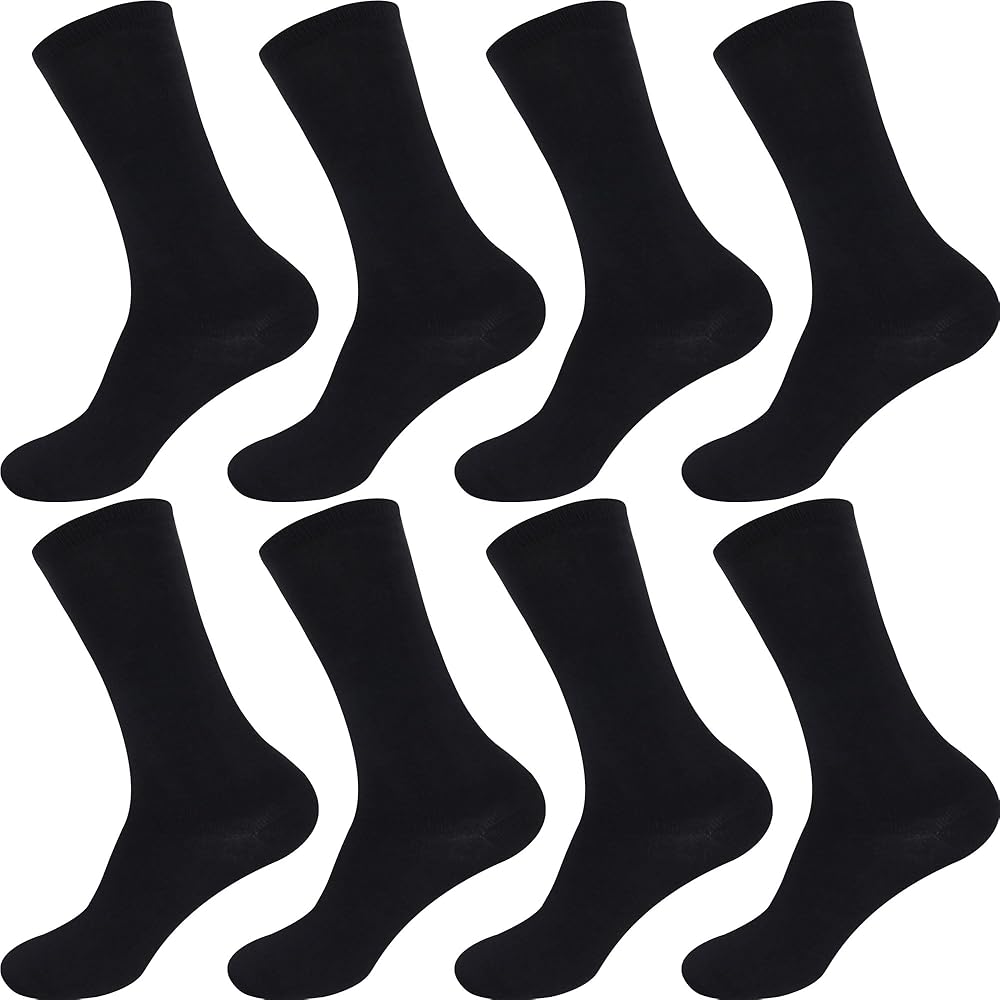 BambooMN Bamboo Socks - Men's Rayon from Bamboo Fiber Moisture Wicking Classic Casual Dress Socks