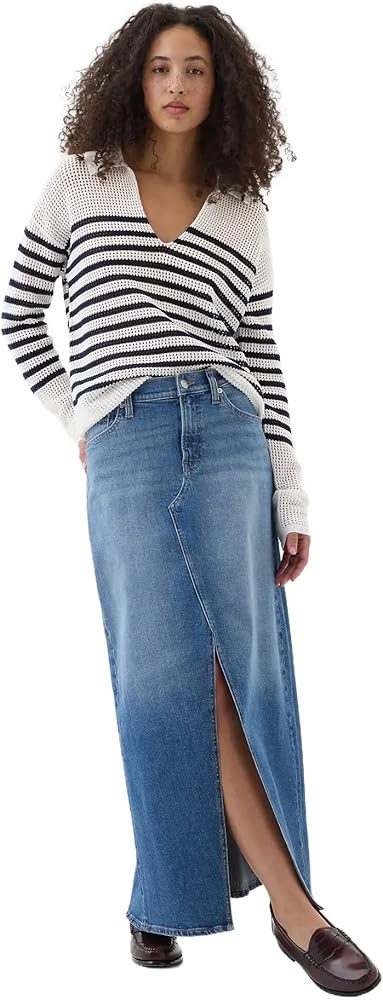 GAP Women's Denim Maxi Skirt