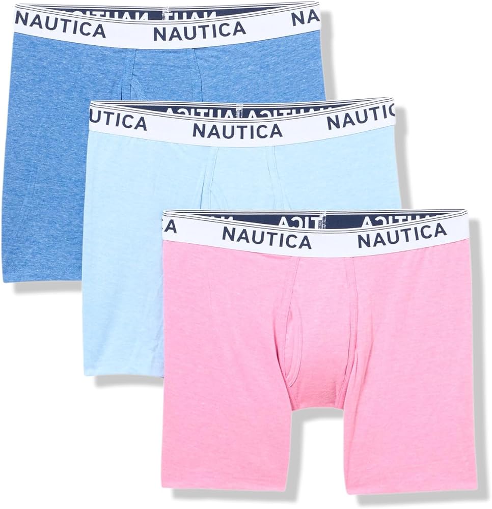 Nautica Men's Stretch Performance 3-Pack Boxer Briefs