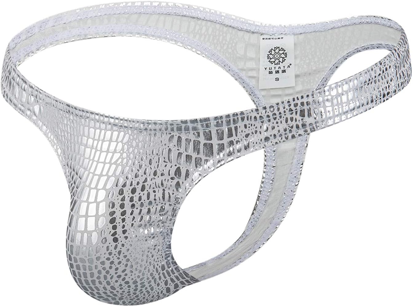 MuscleMate 2022 Hot Men's Thong G-String Underwear Glitter-adorned, Men's Shimmered Thong G-String Jockstrap Underpants.