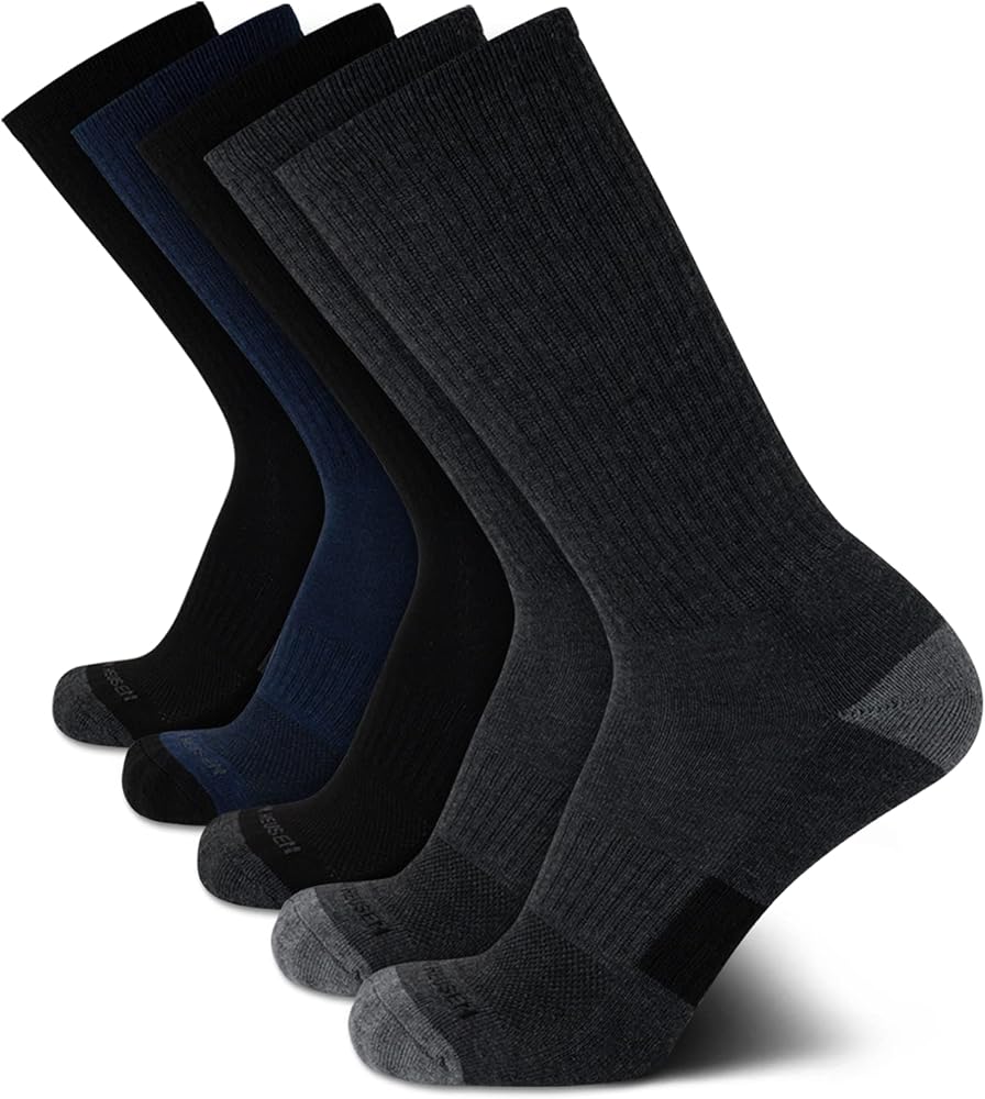 Van Heusen Men's Athletic Socks Cushioned Crew Socks (5 Pack)