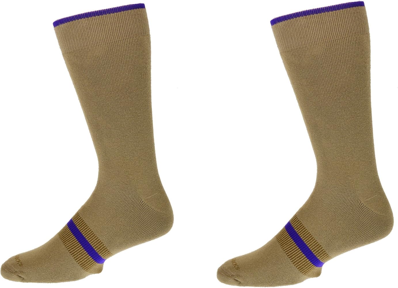 Big & Tall Men’s Crew Socks, 2-Pair Pack Cotton Socks - Cushioned Arch Support, Impact Resistant - Ideal for Sports