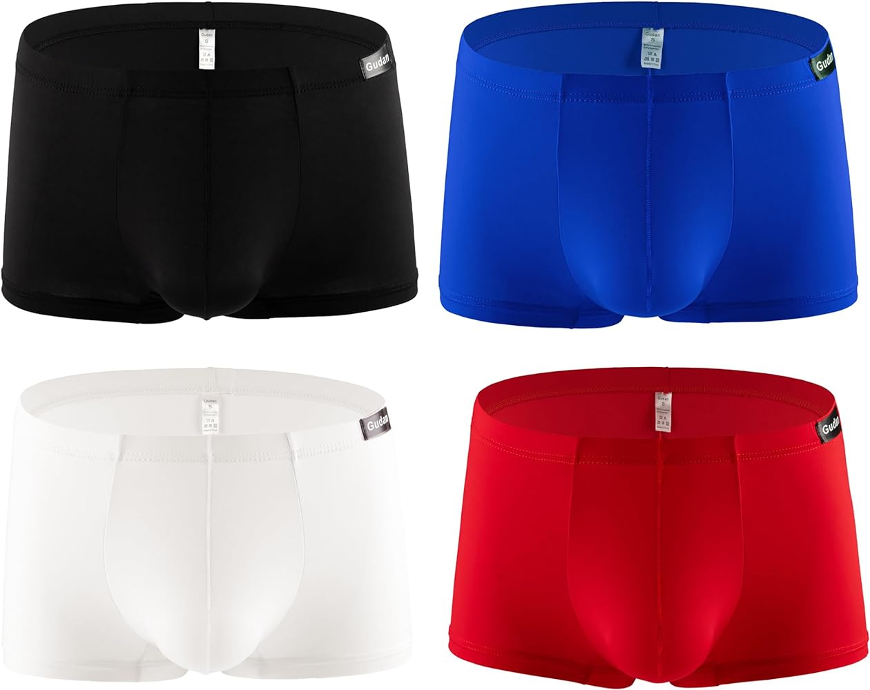 Men's Silky Boxer Briefs Short Leg Underwear Pack Health to Wear