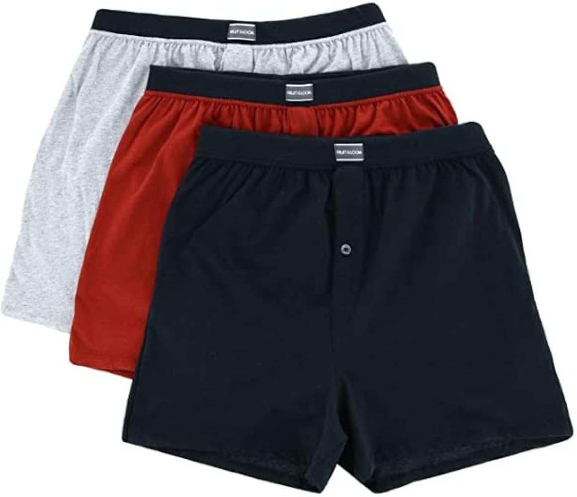 Fruit of the Loom Men's Knit Boxer (5 Pack) (Small