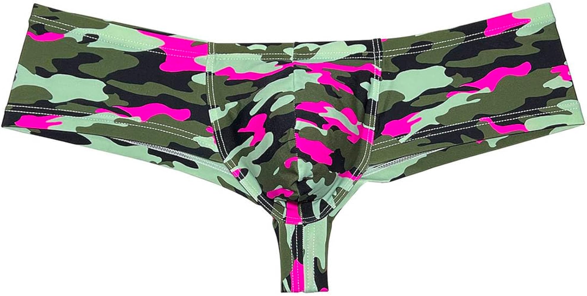 Men Cheeky Briefs Printed Body Boxer Thong Brazilian Bikini Mini Shorts Underwear Skimpy Boxers Trunks