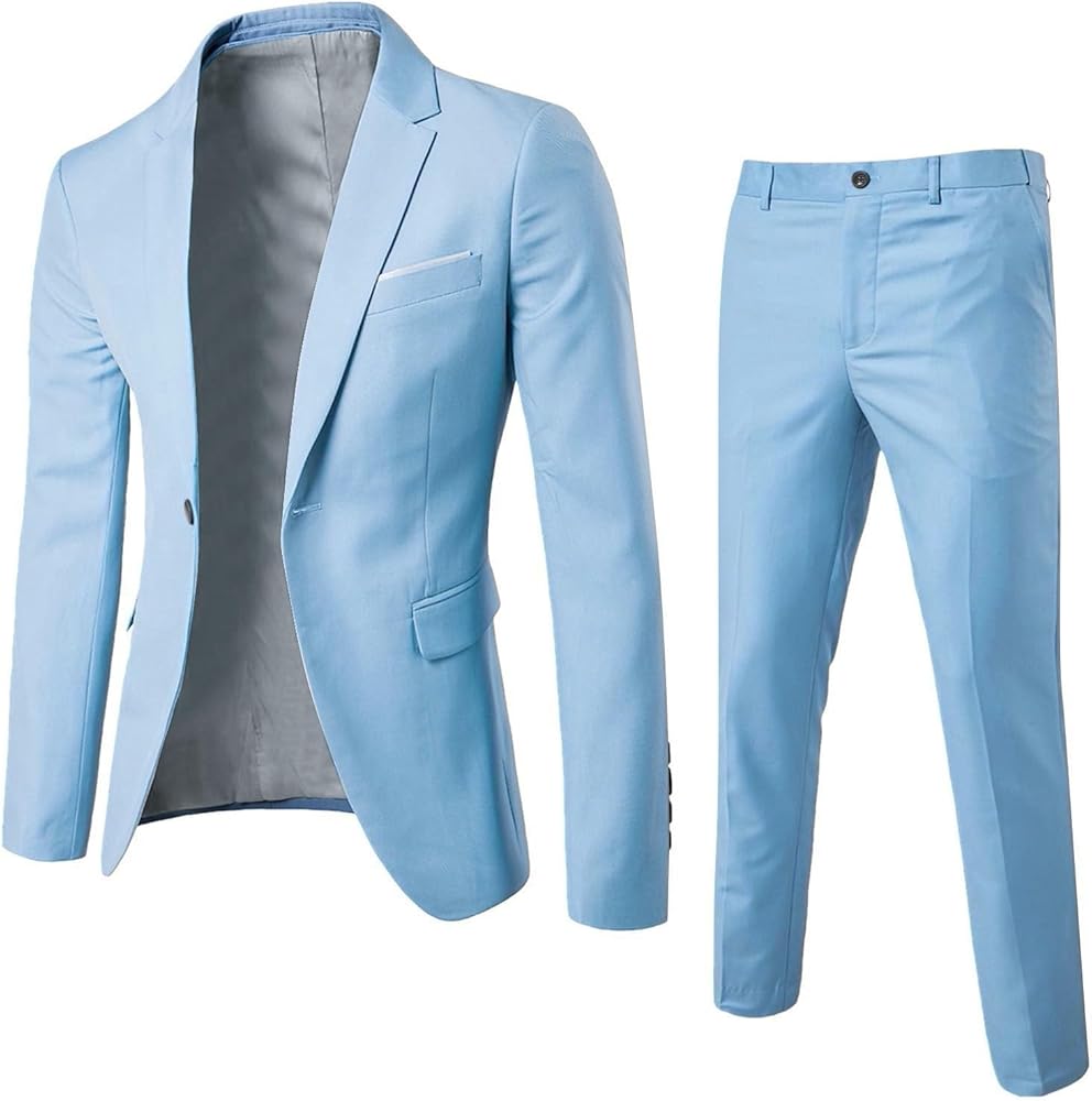 for Wedding Business Party Wedding Party Jacket Vest & Pants Coat Mens Slim Fit 2 Piecee Navy Blue Suit Men Mens