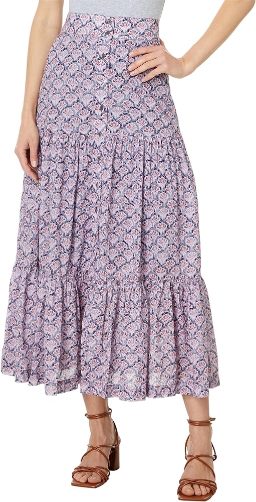 NIC+ZOE Women's Falling Fans Tiered Skirt