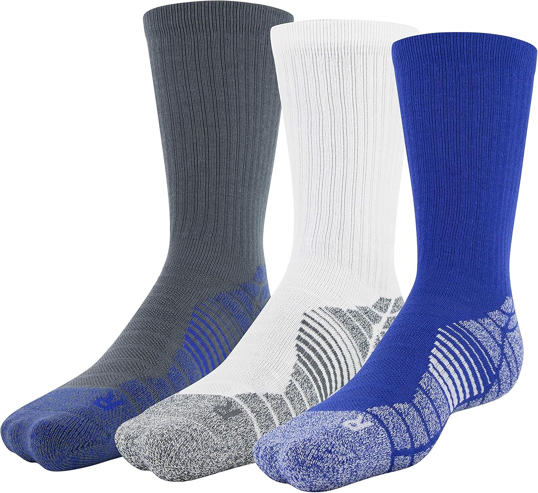 Under Armour Elevated Performance Crew Socks, 3-Pairs