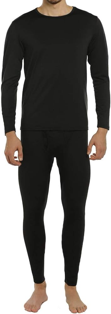 ViCherub Thermal Underwear for Men Fleece Lined Long Johns Thermals Top and Bottom Set Base Layer for Cold Weather