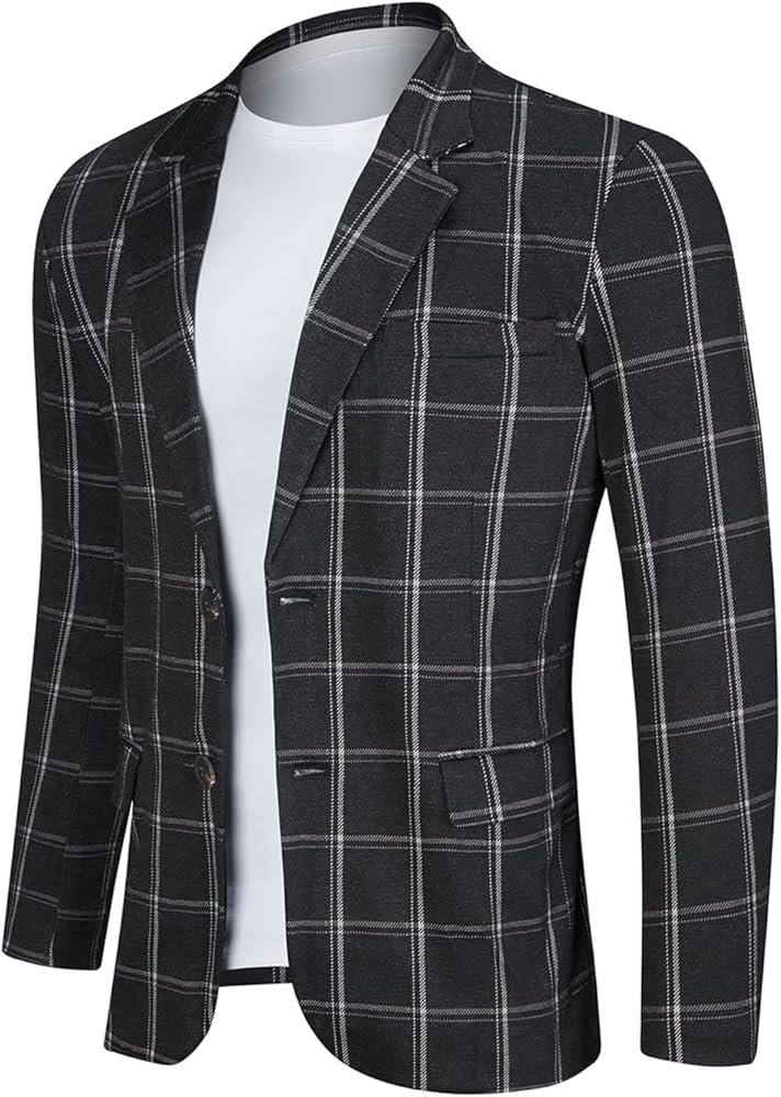 GINGTTO Men's Casual Suit Blazer Jackets Slim Fit Lightweight Sports Coats