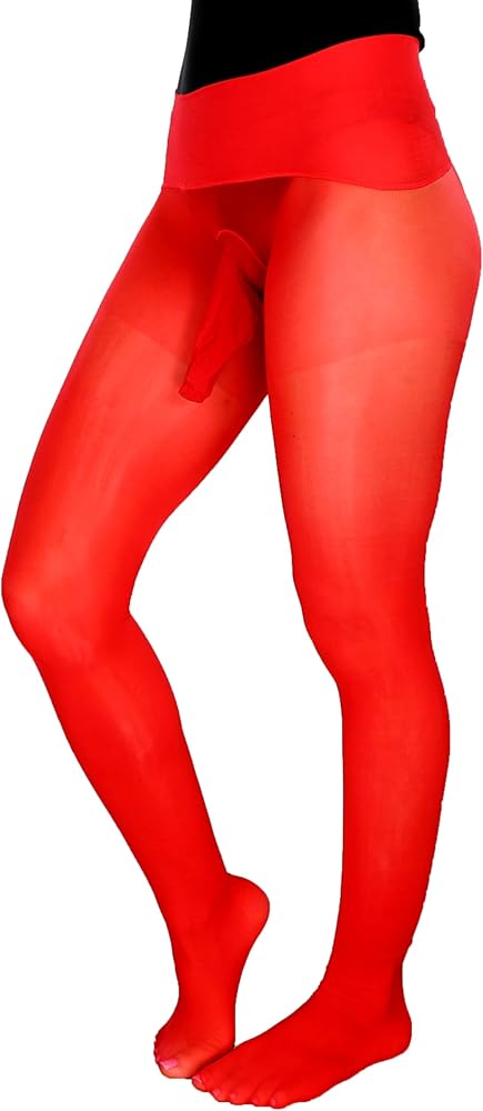 Mona's Choice Sheer to Waist Seamless Glossy Mens Pantyhose