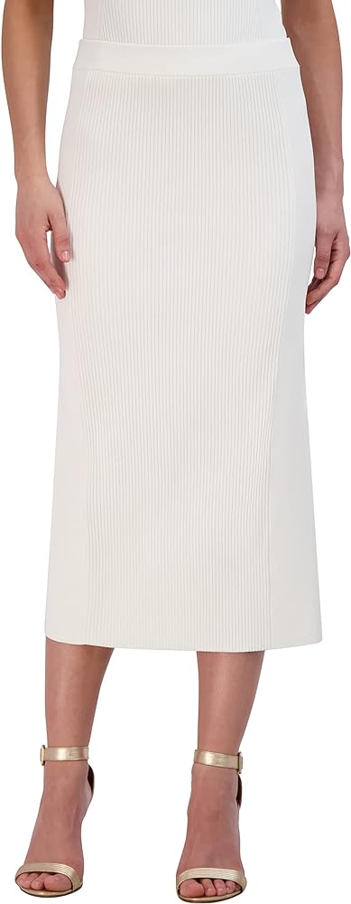 BCBGMAXAZRIA Women's Pull on Sweater Midi Pencil Skirt