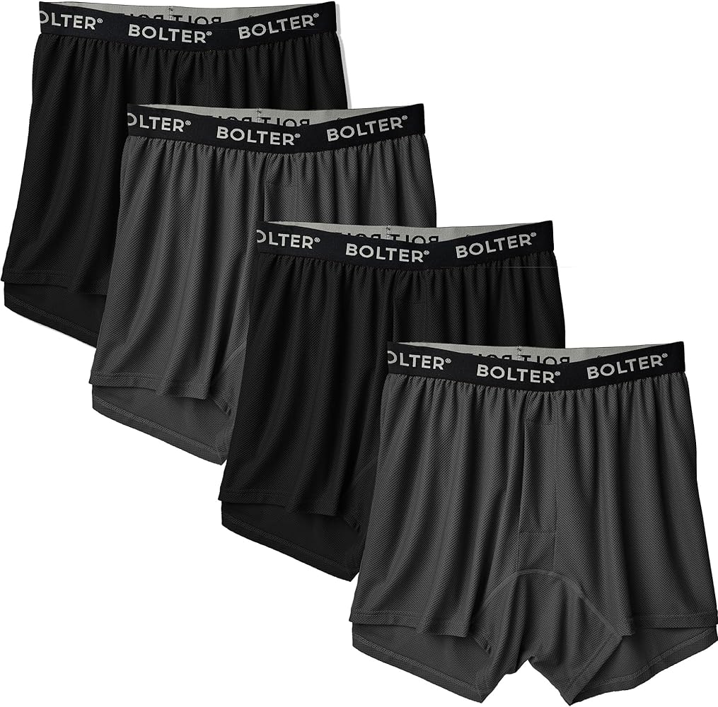 Bolter Men's 4 Pack Performance Boxers Shorts