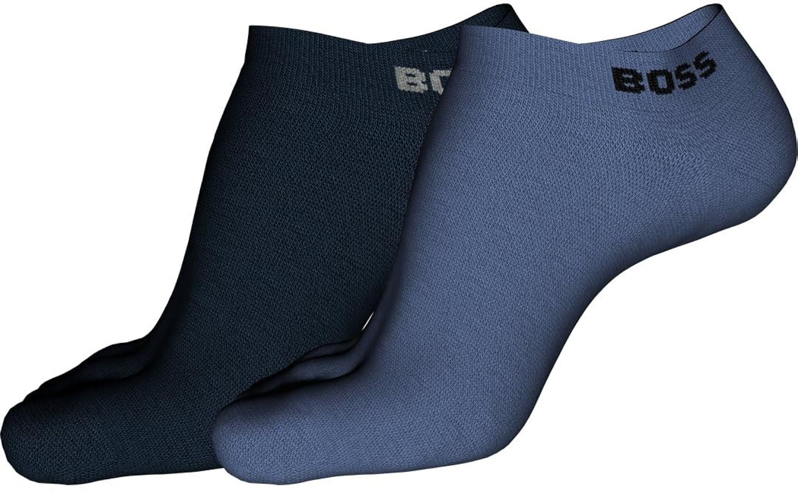 BOSS Men's 2-pack Solid Cotton Ankle Socks