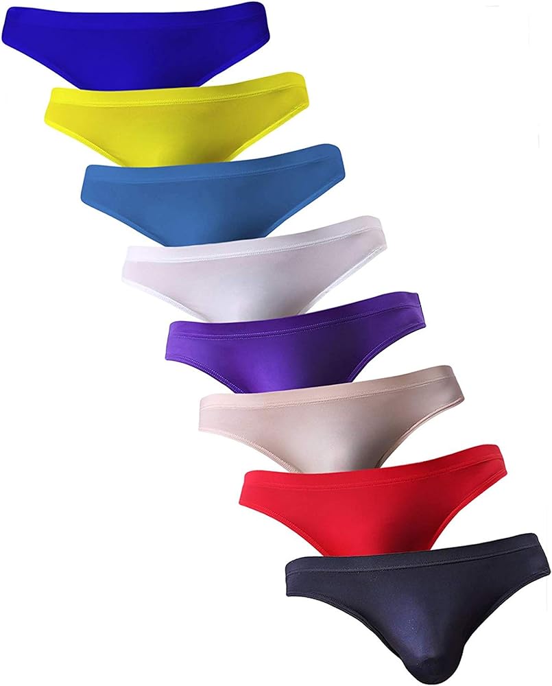 WINDAY Men Briefs Breathable Ice Silk Triangle Bikinis and Briefs N04
