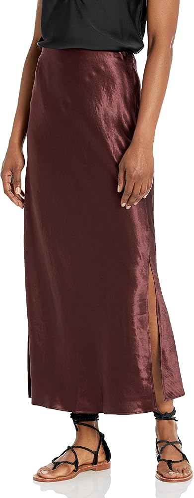 Vince Women's Side Slit Slip Skirt