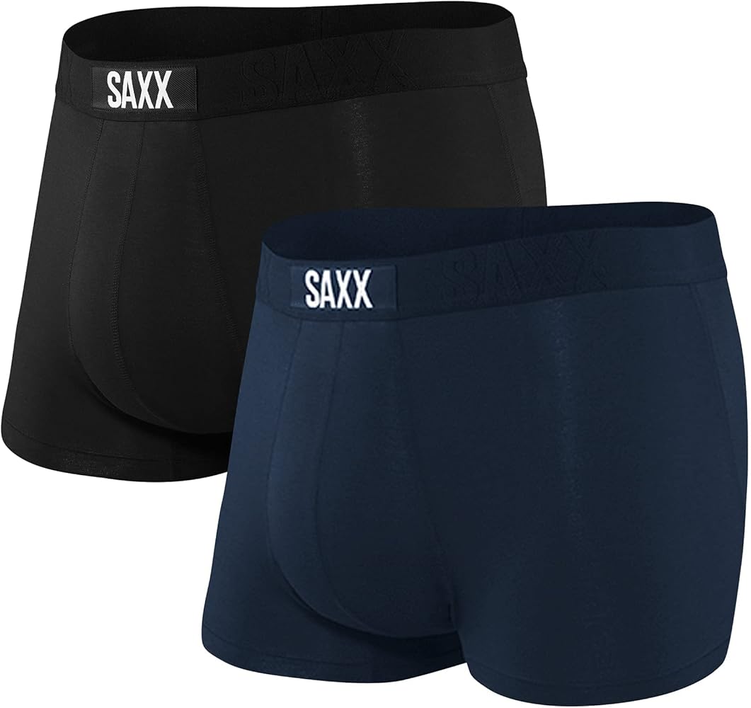 SAXX Underwear Co.- Men's VIBE Super Soft Trunk 2 Pack with Built-in Pouch Support