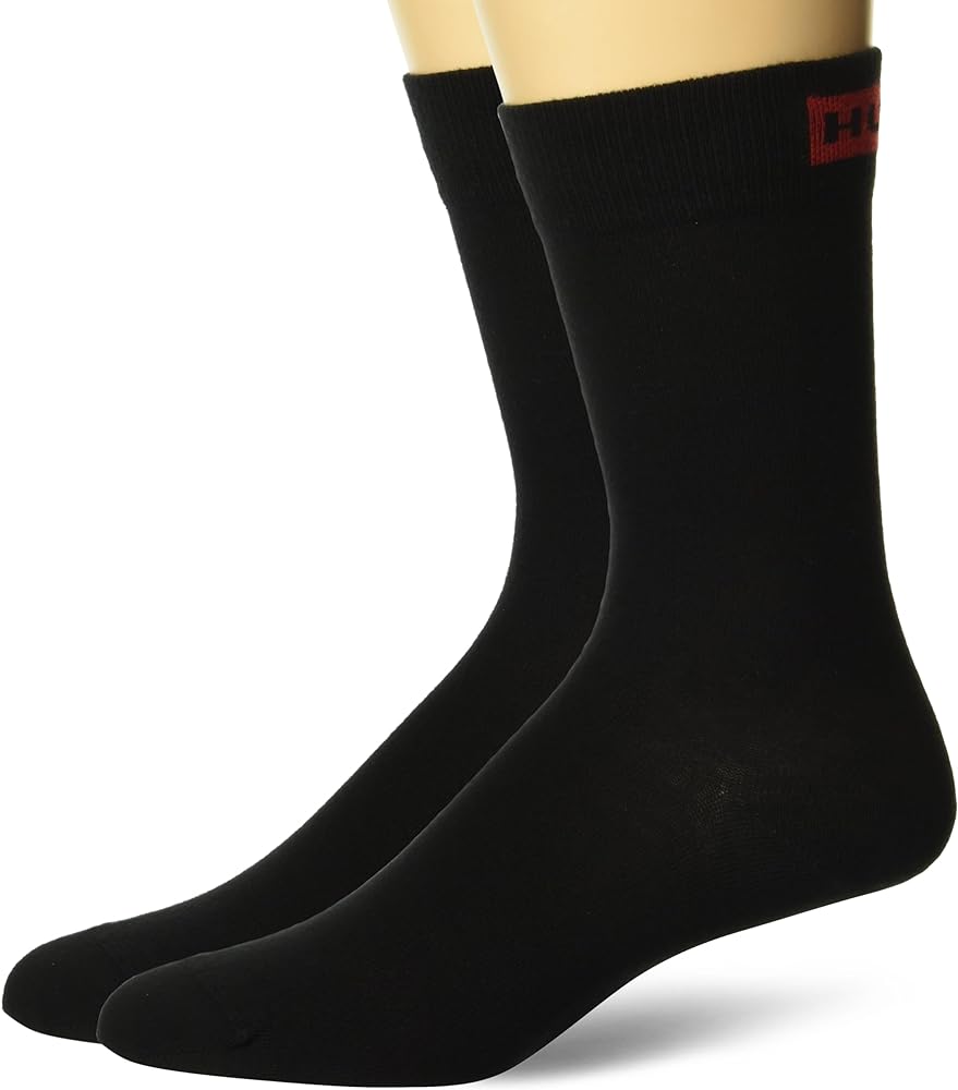HUGO Men's Two Pack Regular Solid Color Socks