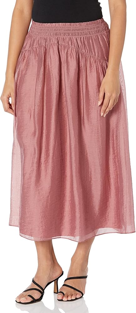 Vince Women's Smocked Waist Pull On Skirt