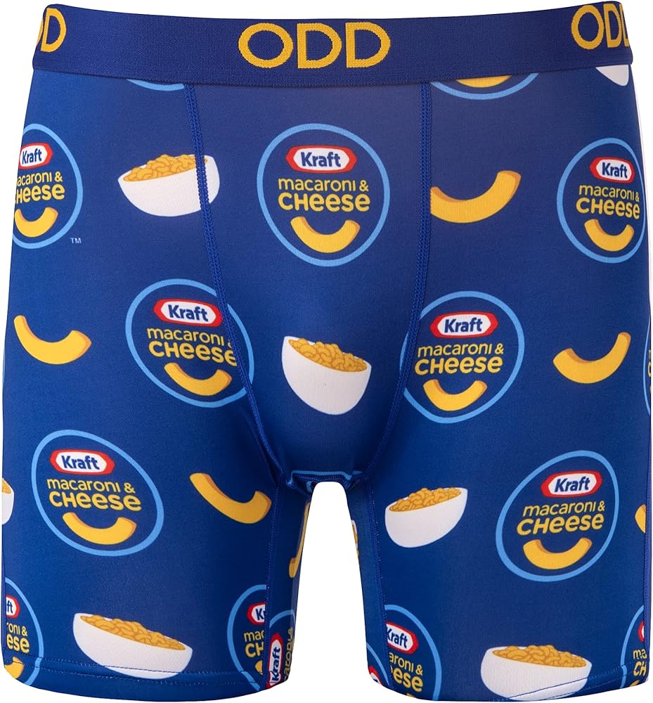 Odd Sox Men's Novelty Underwear Boxer Briefs Junk Food, Pizza, Mac & Cheese Styles