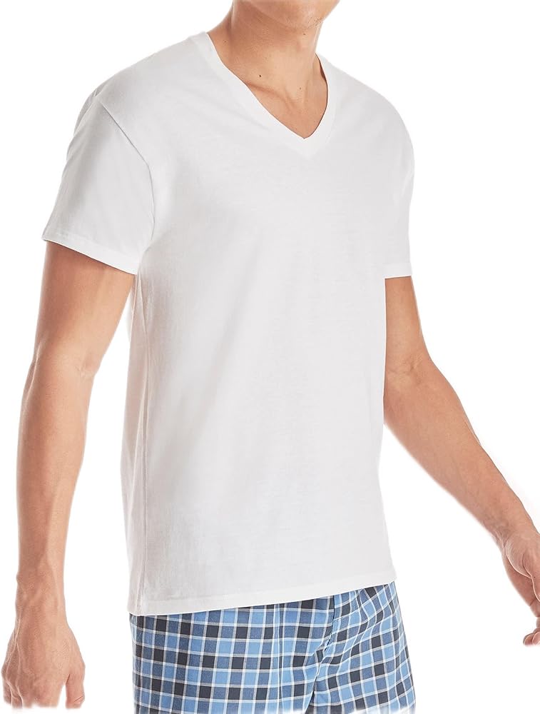 Hanes Mens Moisture-Wicking V-Neck Undershirt 3-Pack
