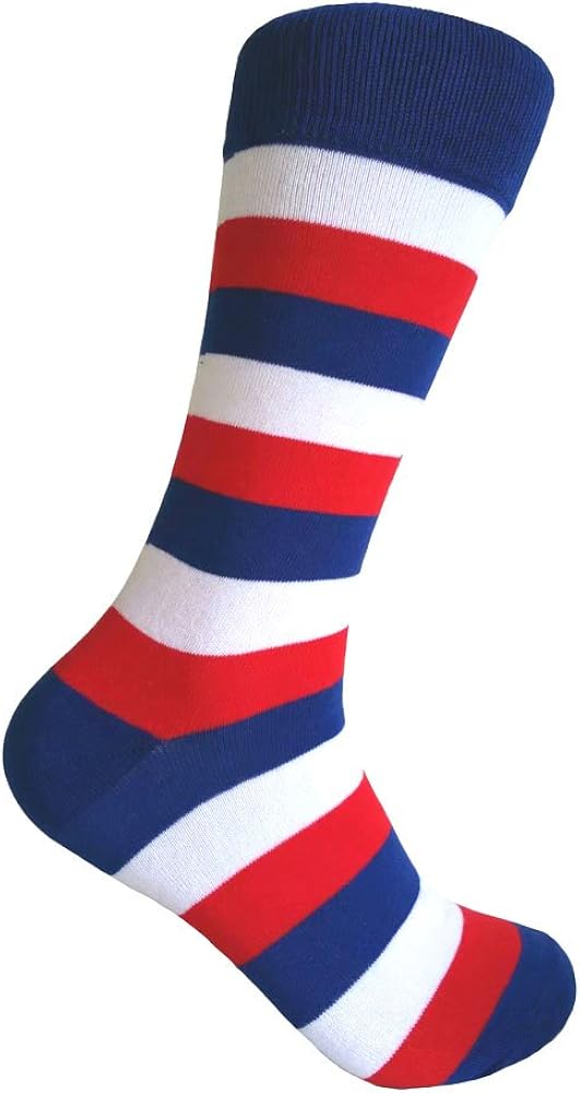 Men's Groomsmen Wedding|Party Events|Gala Collection Stripe Dress socks