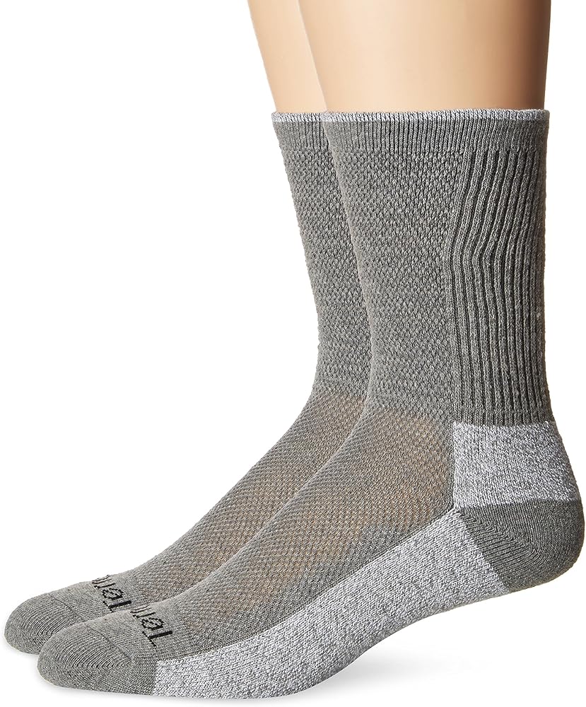 Terramar All Season Cool Dry Pro Max Crew Socks for Everyday (2 Pack)