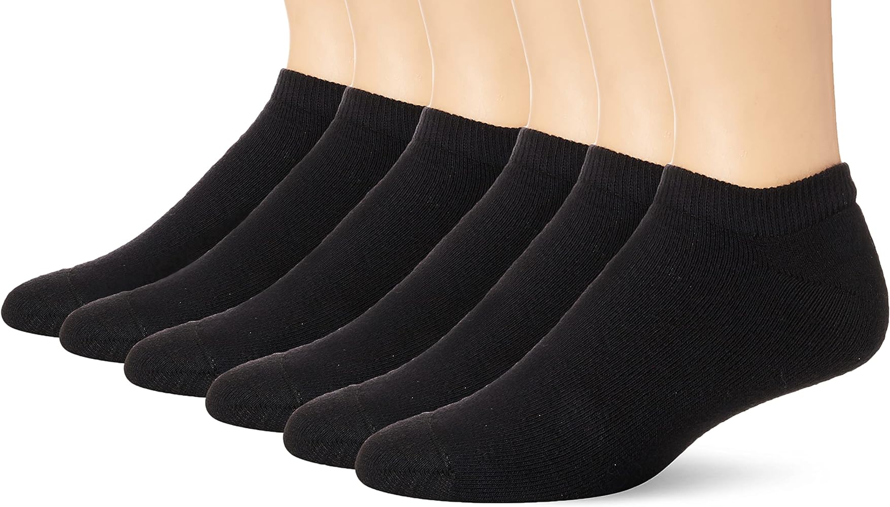 Hanes Mens Ultimate No Show Freshiq Odor Control 6-Pack No-Show Socks