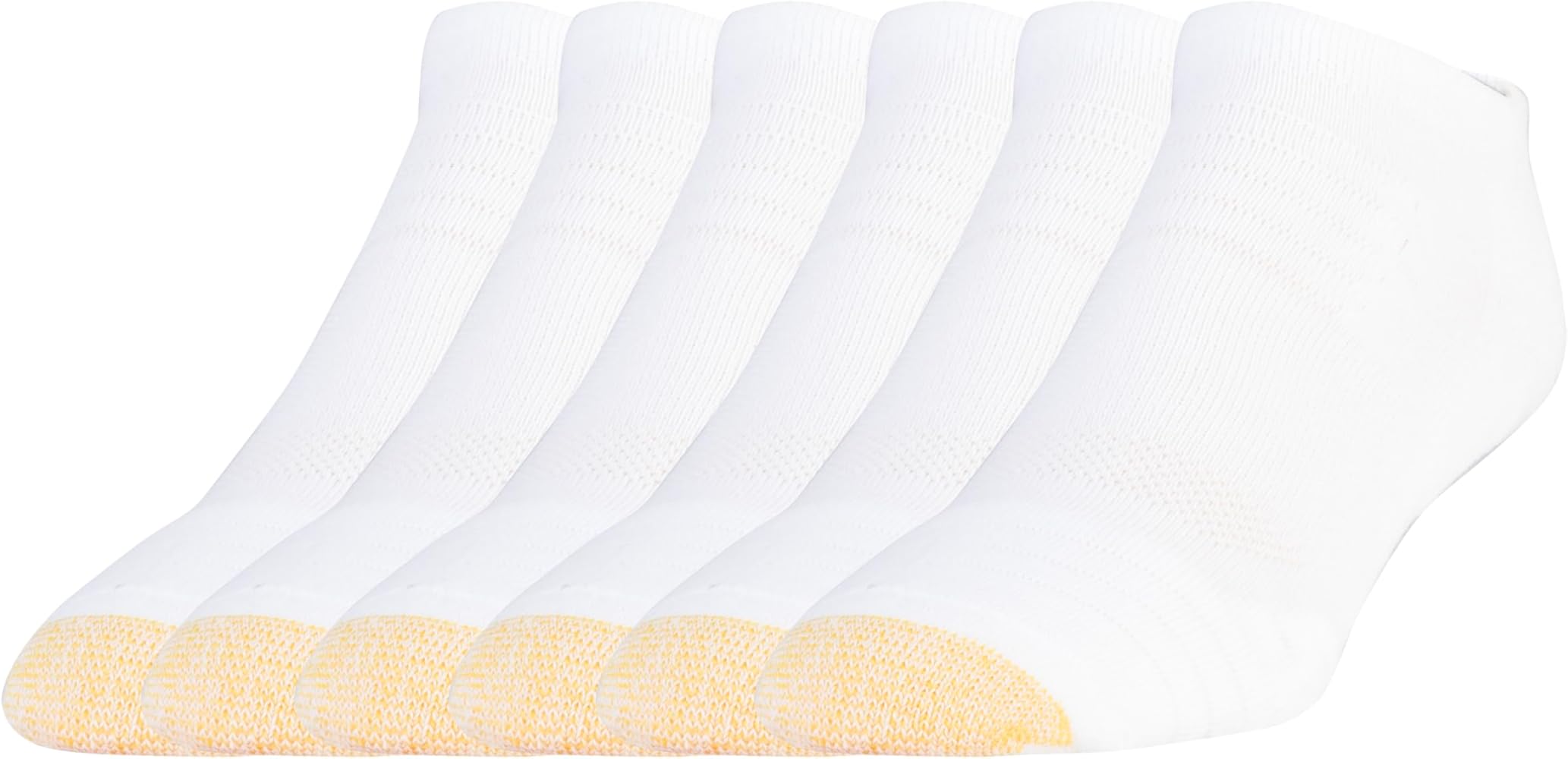 GOLDTOE Men's Tech No Show Socks 6 Pack