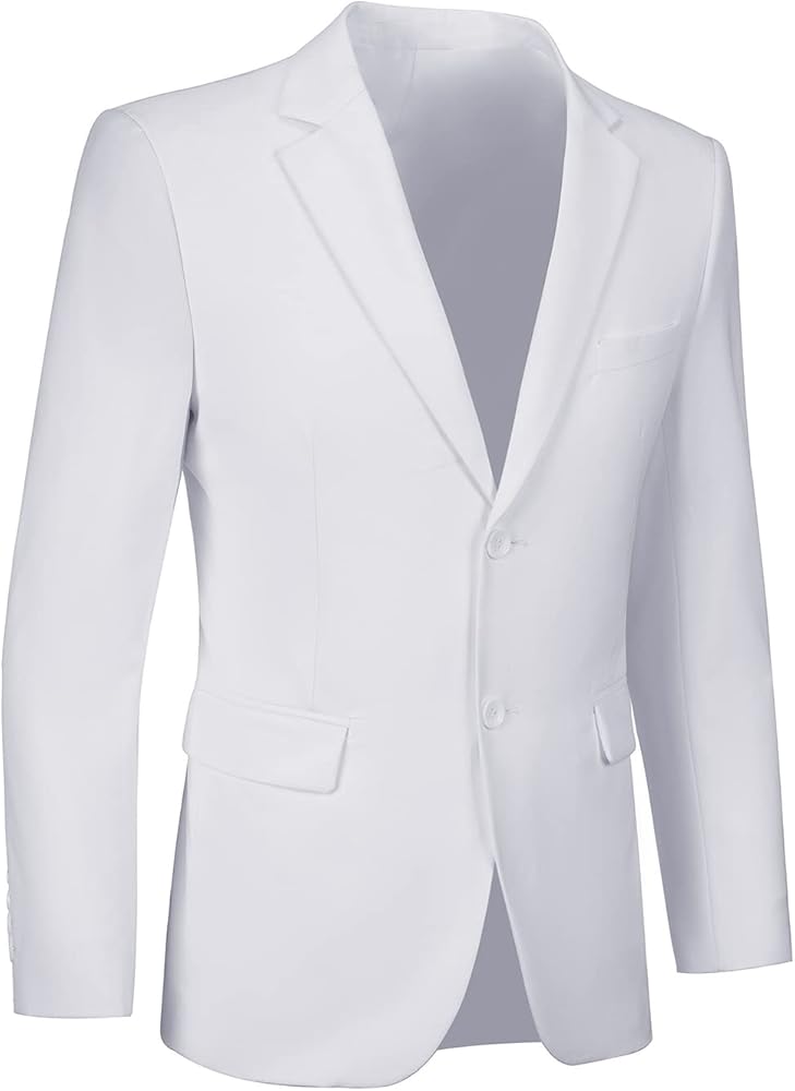 Furuyal Men's Casual Sport Coat Slim Fit Two Button Suit Blazer Lightweight Jackets