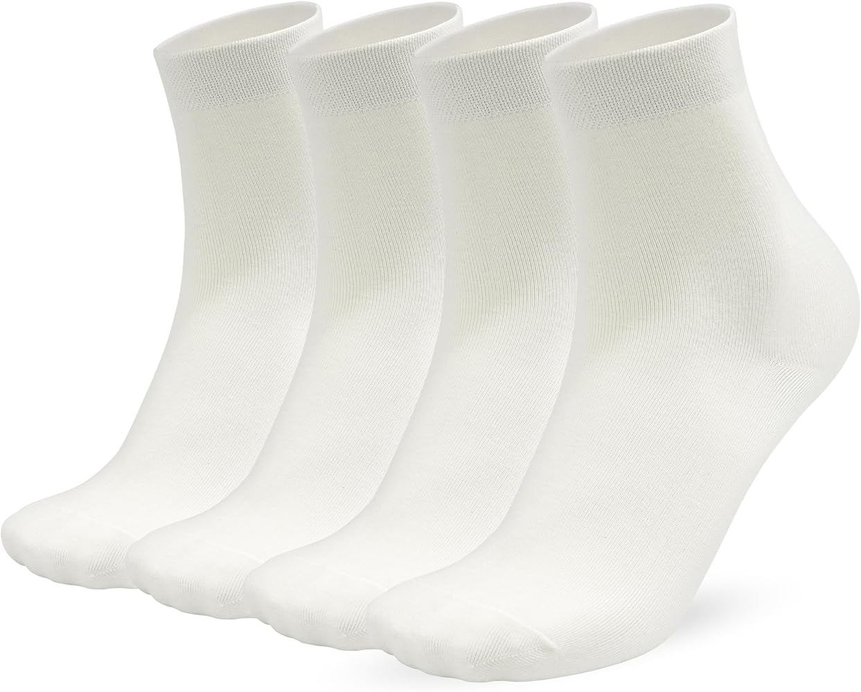 Premium Rayon Viscose Bamboo Mens Crew Socks Breathable Thin Soft Comfortable Moisture Wicking 4 Pairs