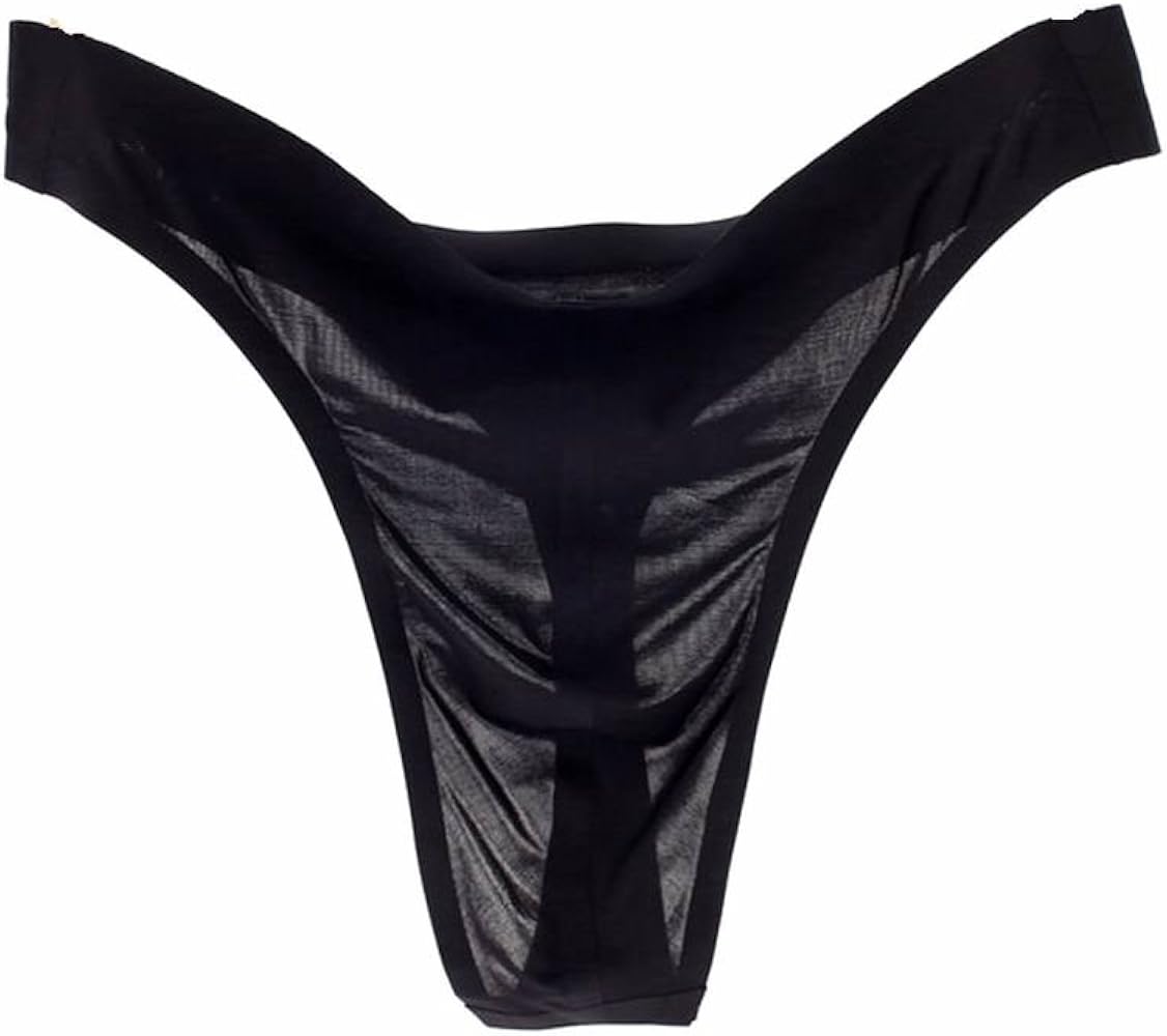 GAOGAO Seamless Free Breathing Male Smooth Ice Silk G-Strings & Thongs Underwear Men Brief