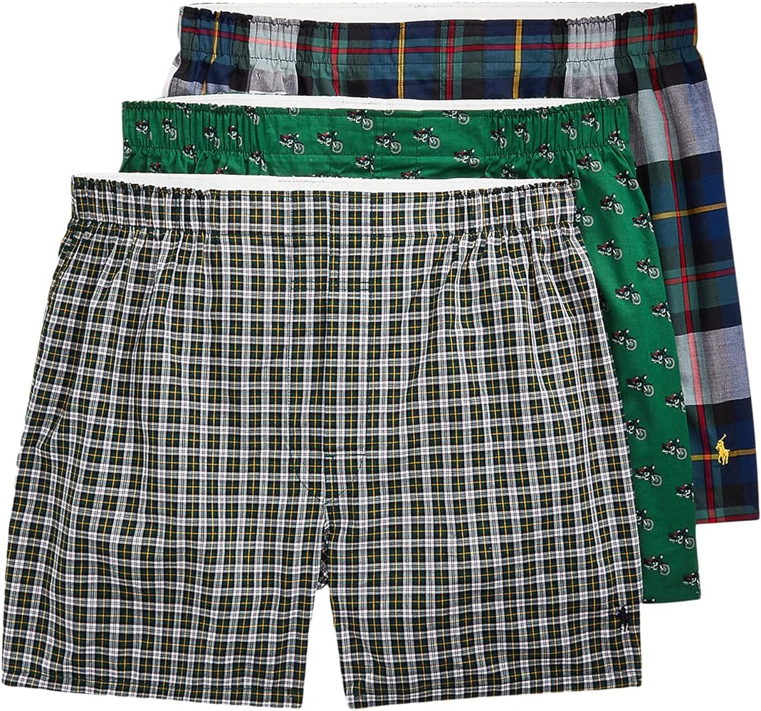 Polo Ralph Lauren Men's 3-Packaged Woven Boxers