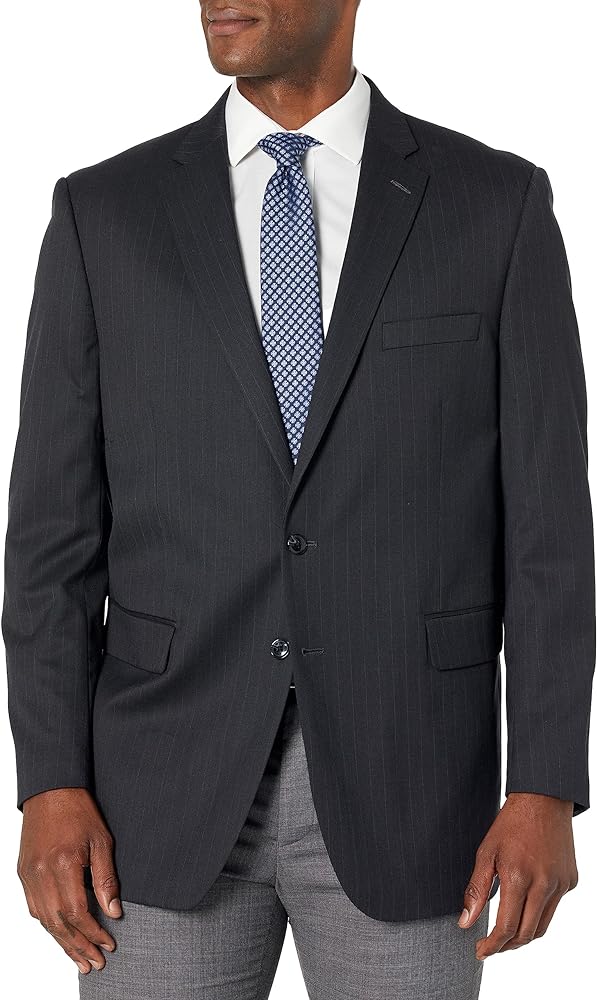 Palm Beach Men's Plus Size Executive Fit Performance Wrinkle Rebound Suit Separate Coat