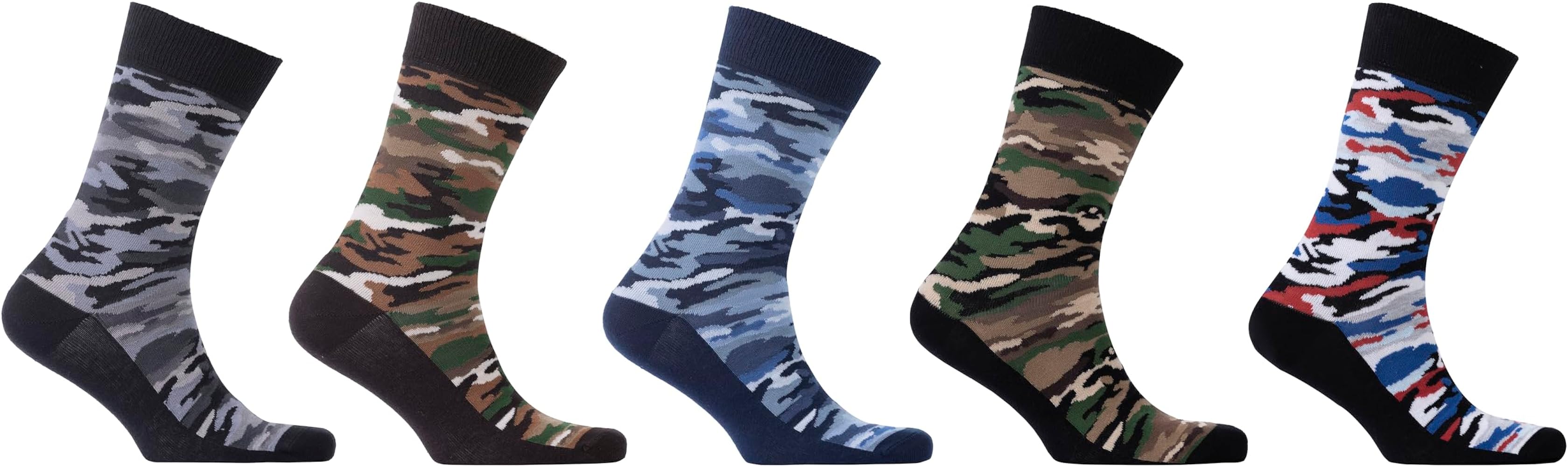 socks n socks-Mens 5pair Luxury Colorful Cotton Fun Novelty Dress Socks Gift Box