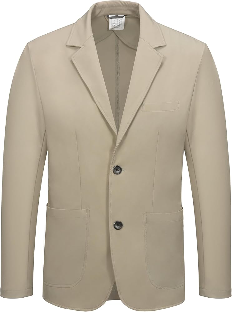 Little Donkey Andy Men's Casual Suit Blazer Jackets Slim Fit Business Lightweight Two Button Sport Coat