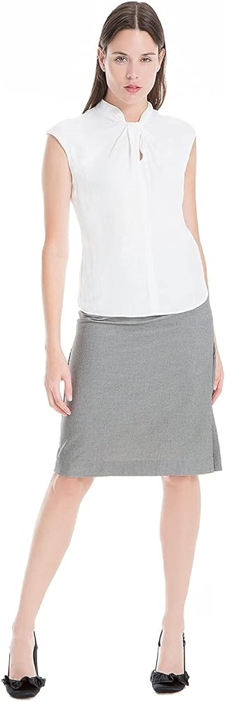 Max Studio Houndstooth Pleated Skirt
