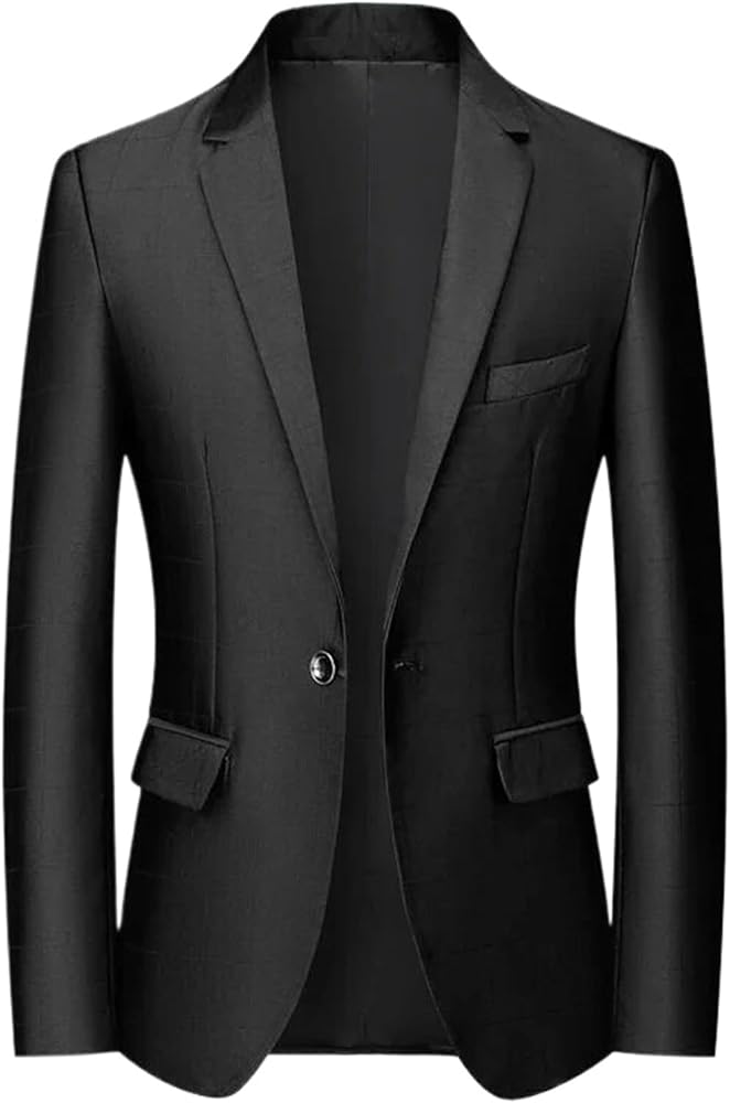 Plaid Men's Casual Business Office Suit Jacket Wedding Suits for Male Blazer Suits Coat
