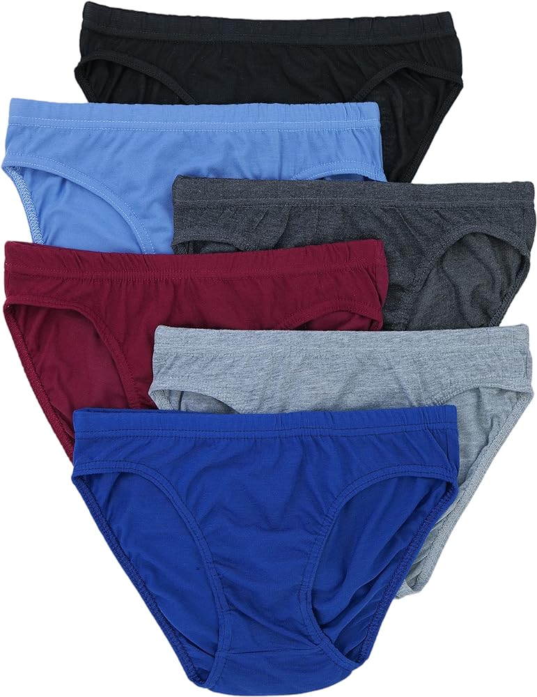 ToBeInStyle Men's Pack of 6 Thick Waistband Knocker Bikini Briefs