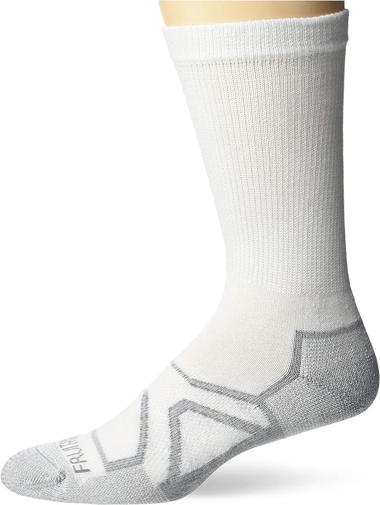 Fruit of the Loom Men's Cushioned Durable Cotton Work Gear Socks with Moisture Wicking