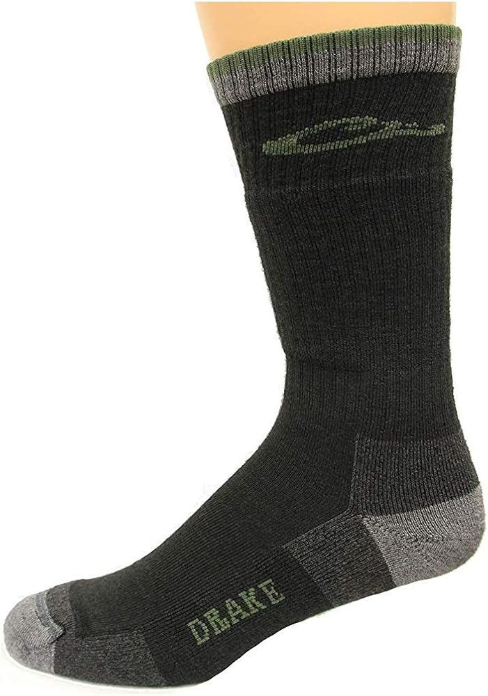 Drake Year-Rounder Merino Wool Blend Socks, Lrg (W 9-12 / M 9-13), 1 Pair