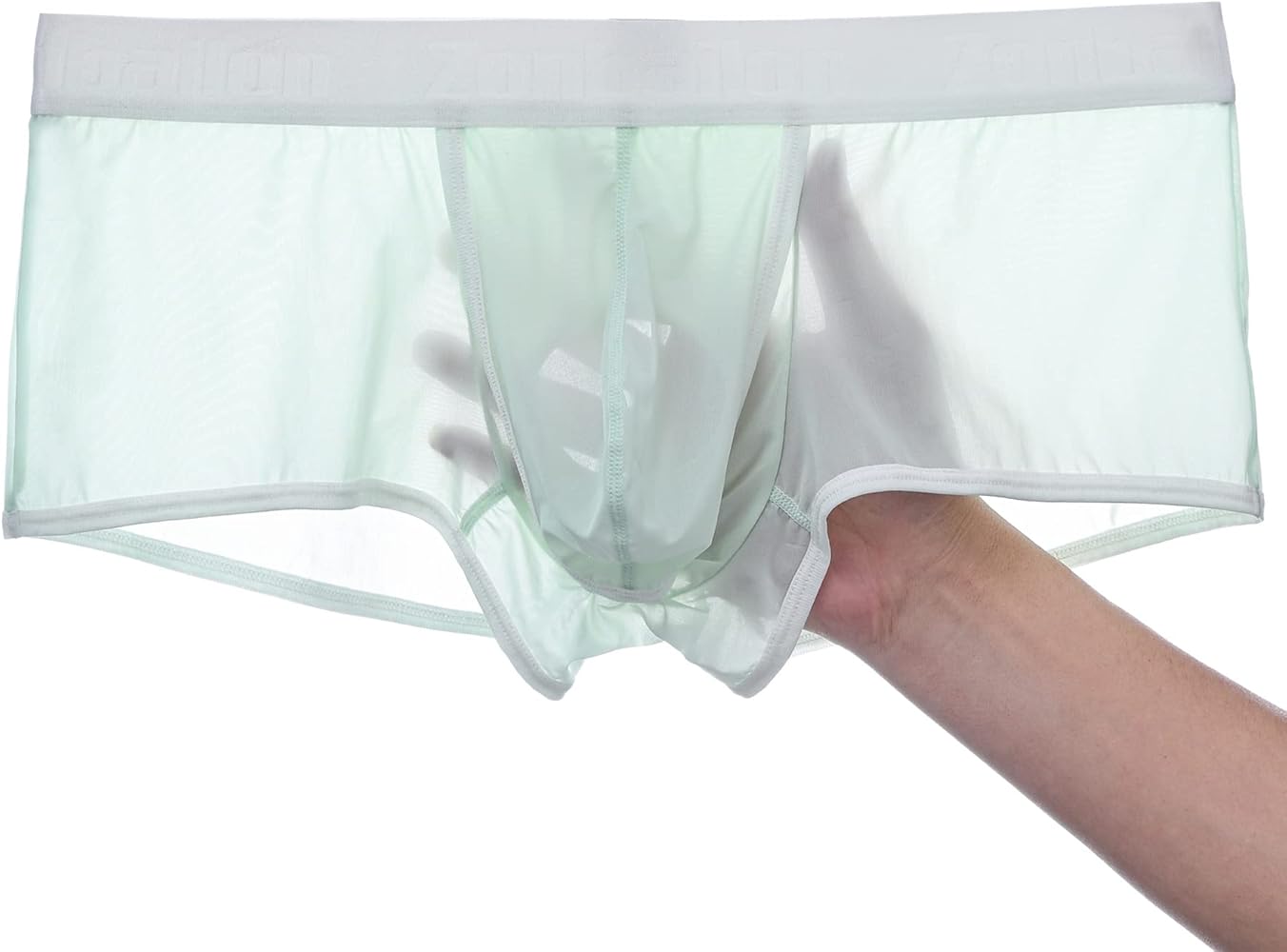 Mens Sexy Mesh Boxer Briefs with Ball Pouch Size S-3XL