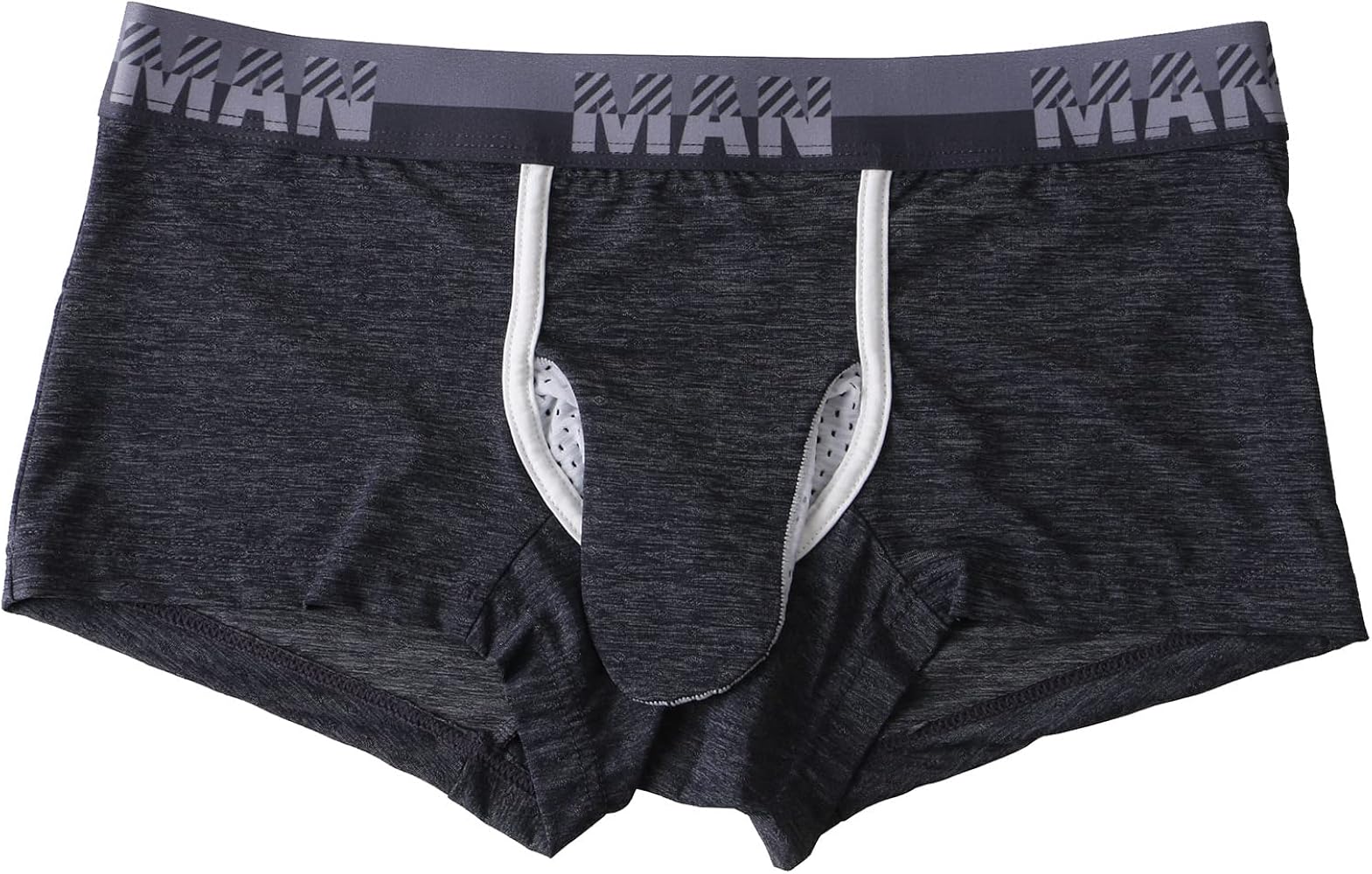 Men's Breathable Boxer Briefs Pouch Mesh Trunks Underwear