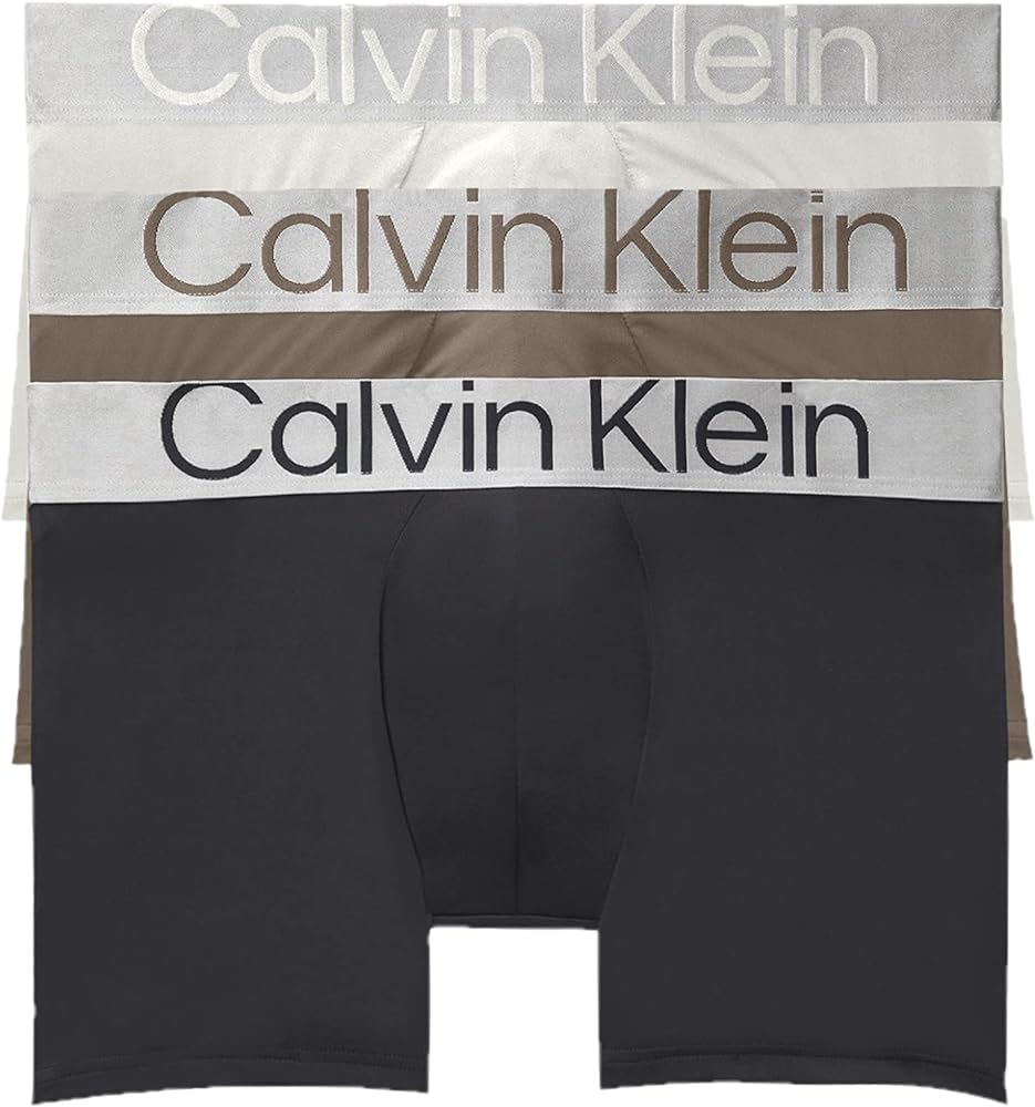 Calvin Klein Men's Reconsidered Steel Micro 3-Pack Trunk