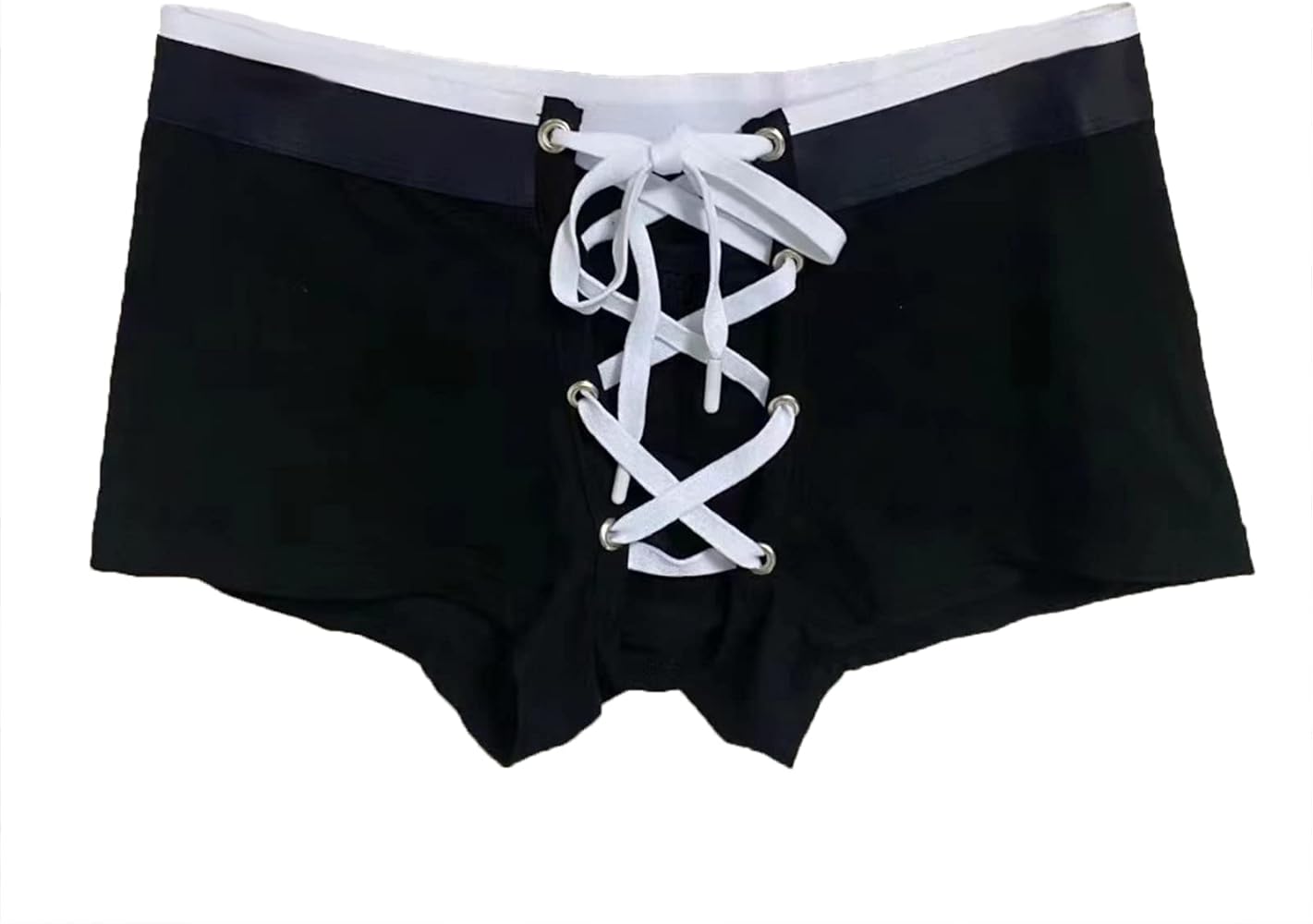 Evankin Men's Sexy Boxer Briefs Cotton Soft Underwear Tie Rope Lingerie Low Rise Panties