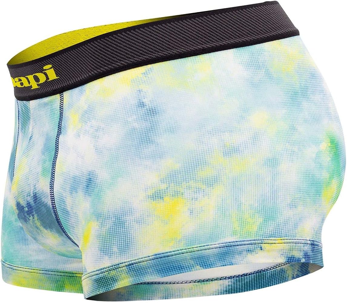 papi UMPA074 2PK Microflex Brazilian Trunks Color Tie Dye-Blue Size XL